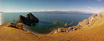 Cape Burkhan at Lake Baikal.