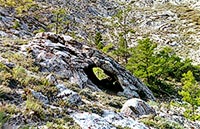 Nature's jokes at the top of Sagan–Zaba cliff.
