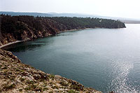 Остров Ольхон. Вид с Нюрганского мыса на восточную часть Улан-Хушинского залива.
