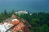 Остров Ольхон. Вид со скал вблизи северной оконечности.