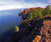 Озеро Байкал. Остров Ольхон. Северная оконечность острова — мыс Хобой.