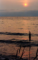 Восход солнца на озере Байкал.