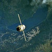 Space images of Lake Baikal