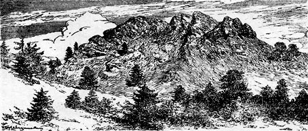 Скала на горе Скрипер, в которой находится пещера
