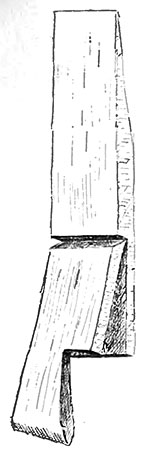 «Плашка» от кулемки на соболя; натуральная величина около 4 верш