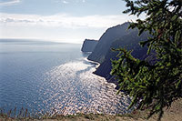 Cliffs of Olkhon's southern coast.