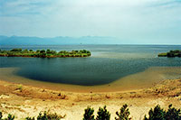 View from Yarki Island towards the Verhneangarskiy Bay