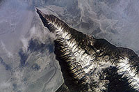 Полуостров Святой Нос, вид из космоса.