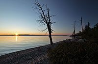 Sunset at Svyatoy Nos Peninsula.