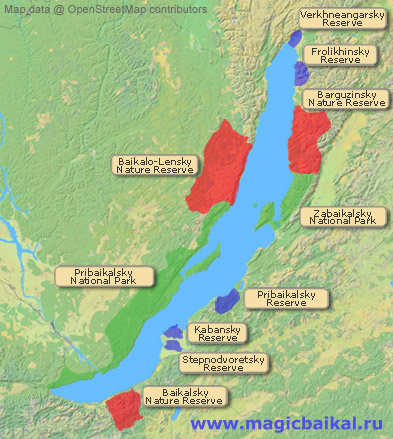 Nature reserves, national parks and reserves