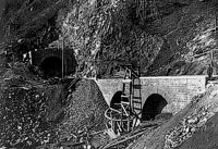Строительство каменного моста на Кругобайкальской железной дороге